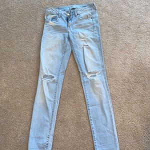 super stretch american eagle jeans